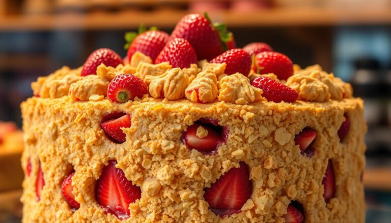How to Make a Crunchy Strawberry Crunch Cake