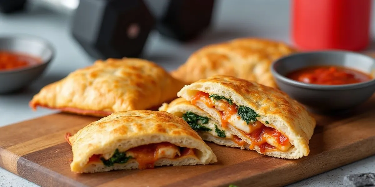 Easy Protein Pizza Pockets for Gains on the Go!